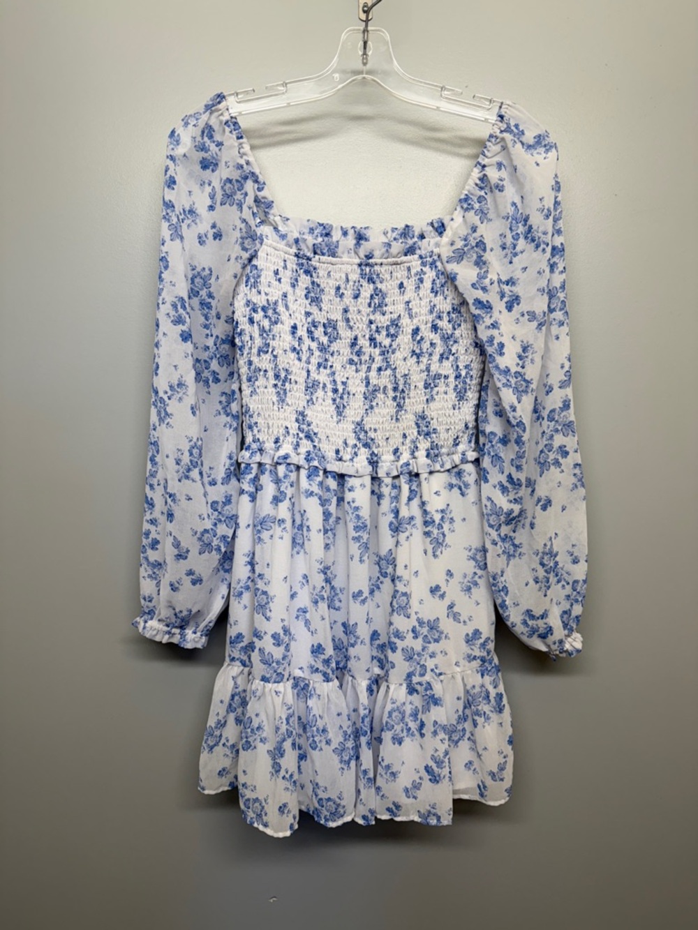 1. State Blue and White Smocked Mini Dress